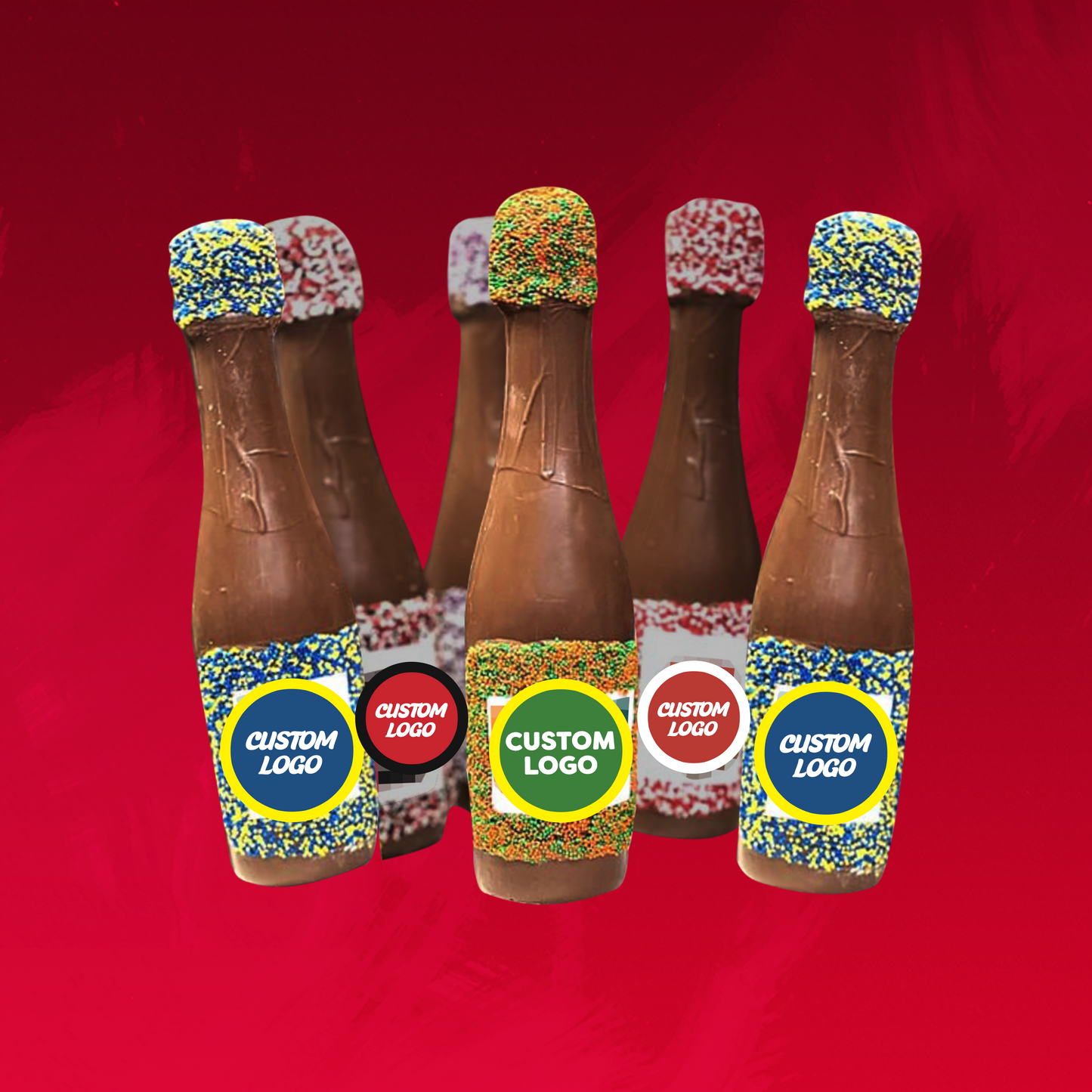 Edible Chocolate College Bottles - Custom