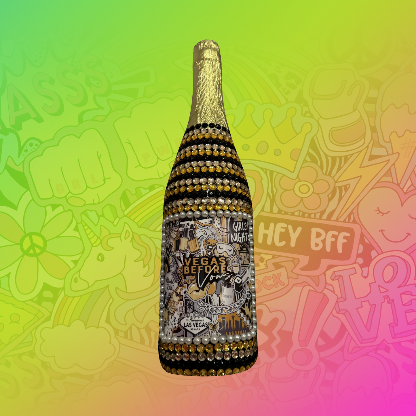 Made Moment NYC (formerly KicksBySammy) X College Bling Bottles® Bridal Bottles