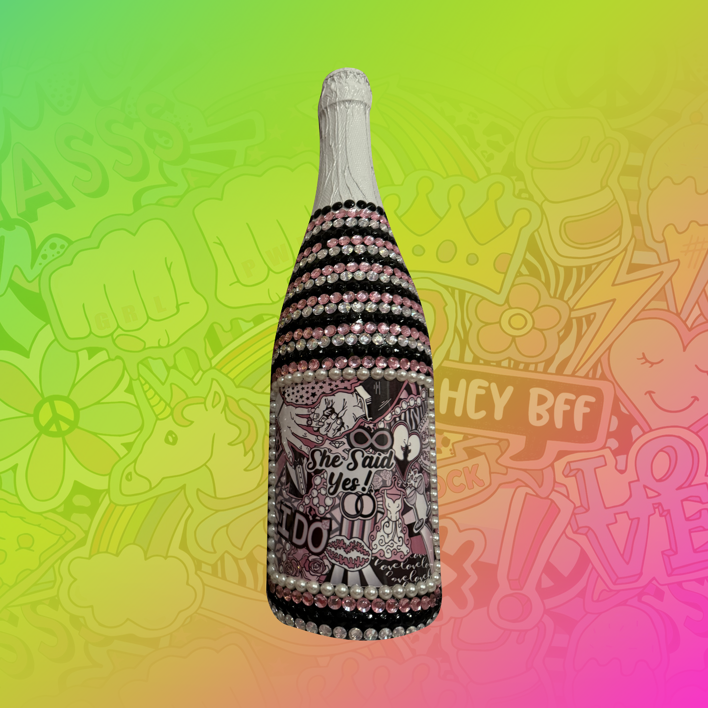 Made Moment NYC (formerly KicksBySammy) X College Bling Bottles® Bridal Bottles