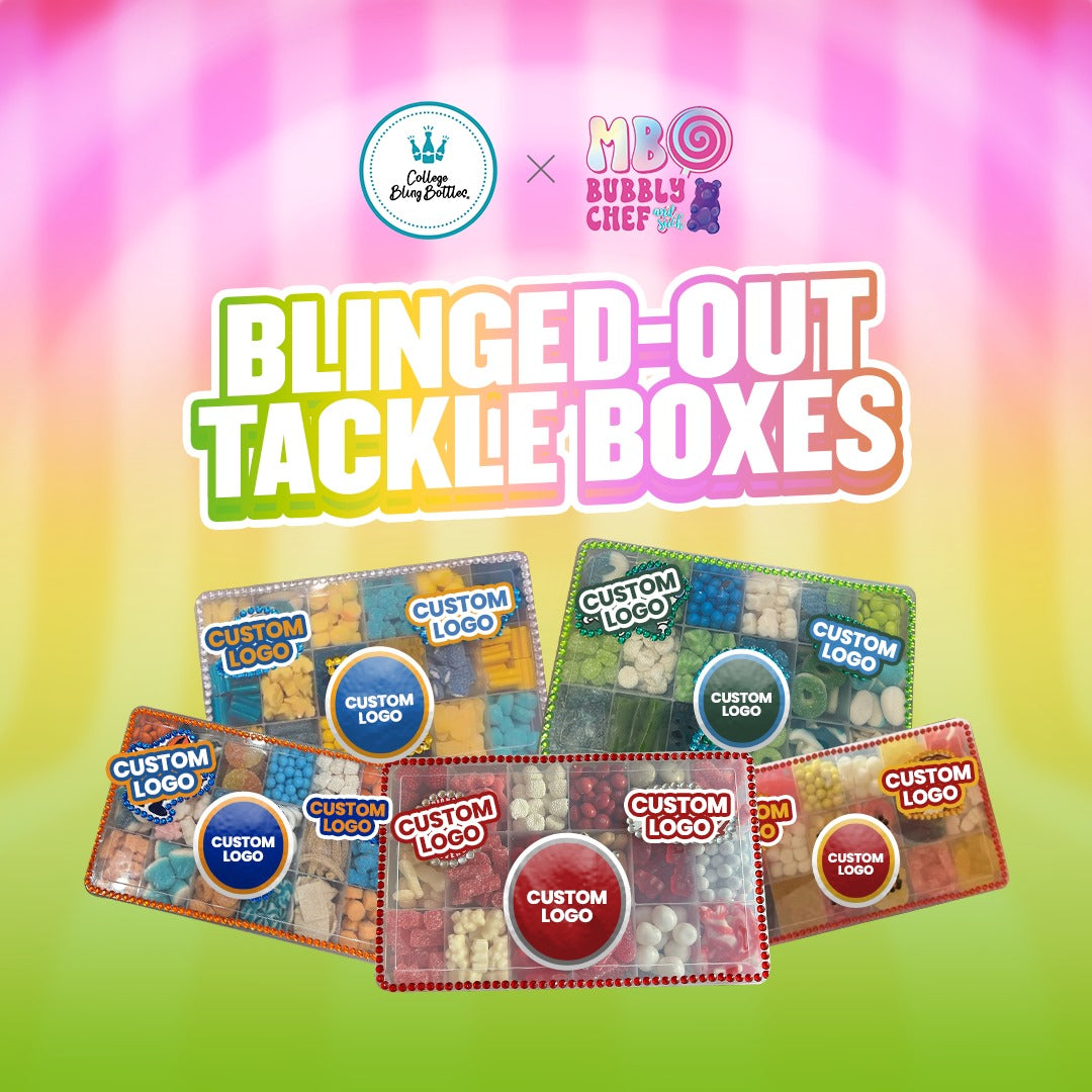 custom logo tackle boxes College Bling Candy Tackle Box, ONLY available in select amount of schools. (see dropdown)