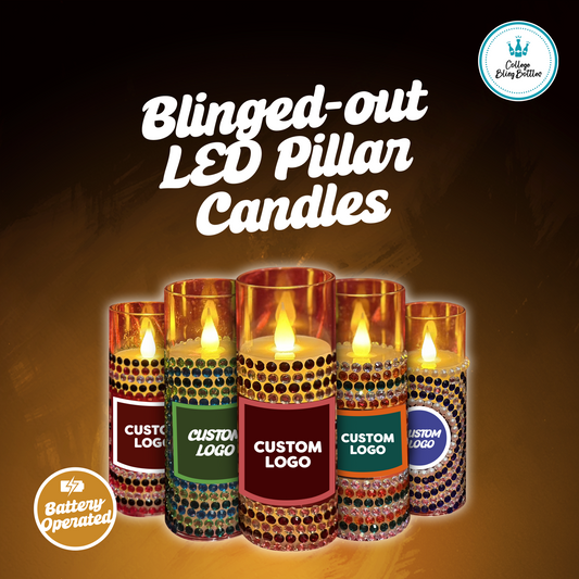 College Bling LED Pillar Candles (Battery Operated)