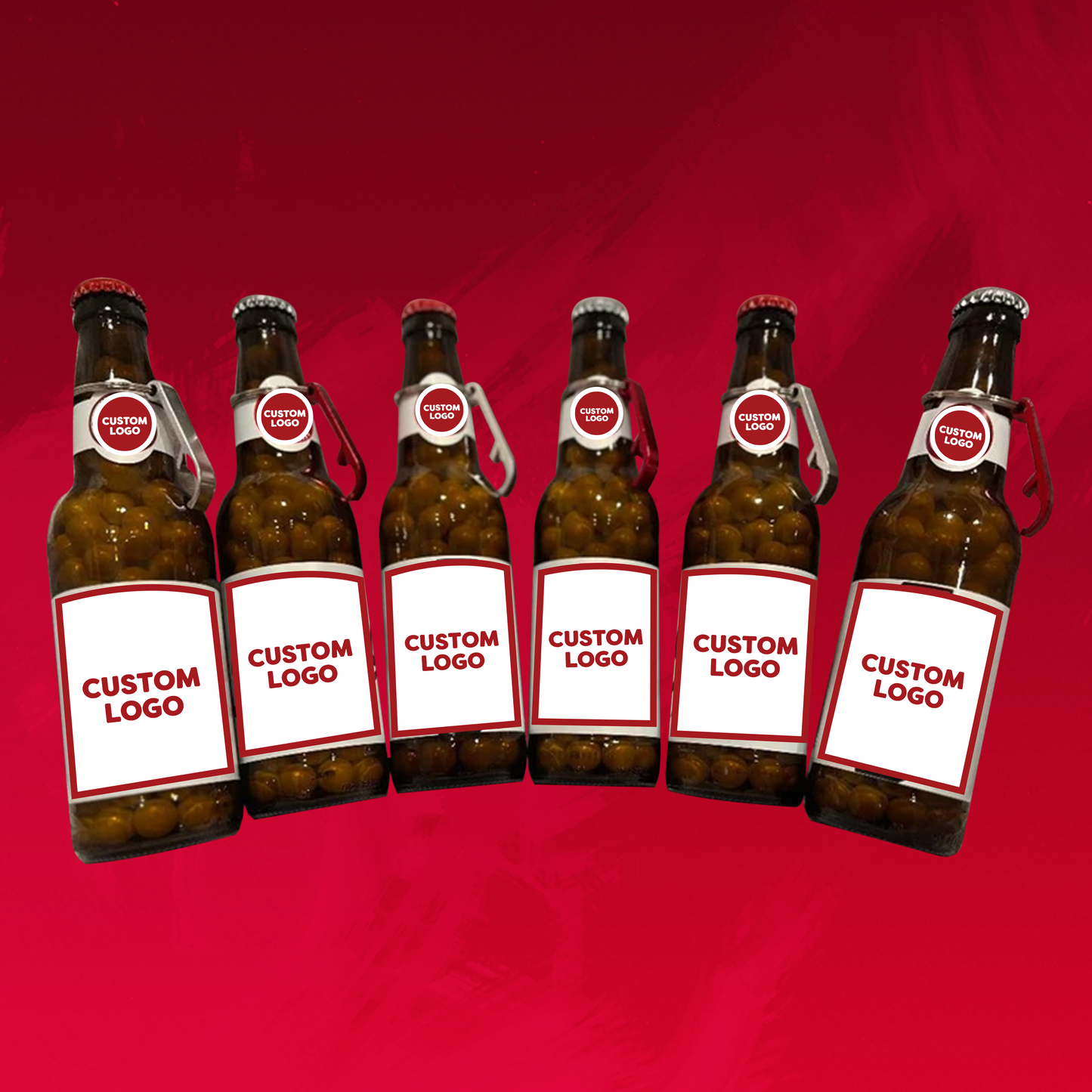 Custom Candy Brewskis (Beer Bottle)  -  Single & 6-Pack (Mix and Match)
