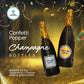 Custom Confetti Popper "Champagne" Bottle - White & Gold Celebration Poppers | Read Product Details