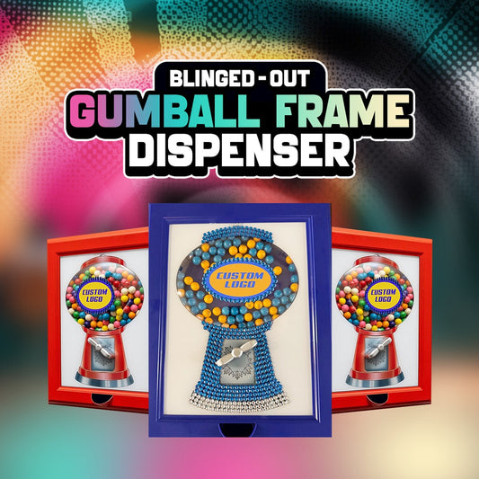 College Bling Gumball Dispenser Frame