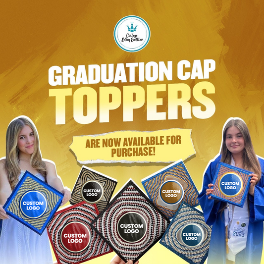 Rhinestone Graduation Cap Toppers - COLLEGE EDITION (PLEASE SEE DETAILS BELOW)