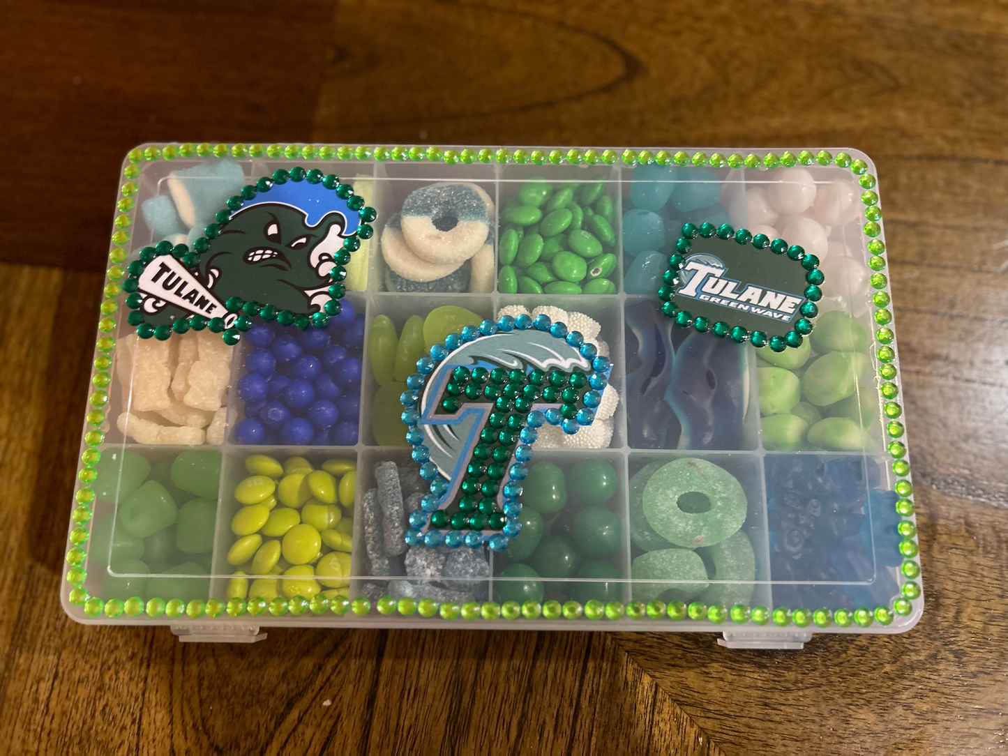 College Bling Candy Tackle Box, ONLY available in select amount of schools. (see dropdown)